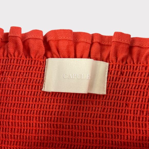 Capulet Blaire Smocked Crop Top Size Small - Picture 3 of 8